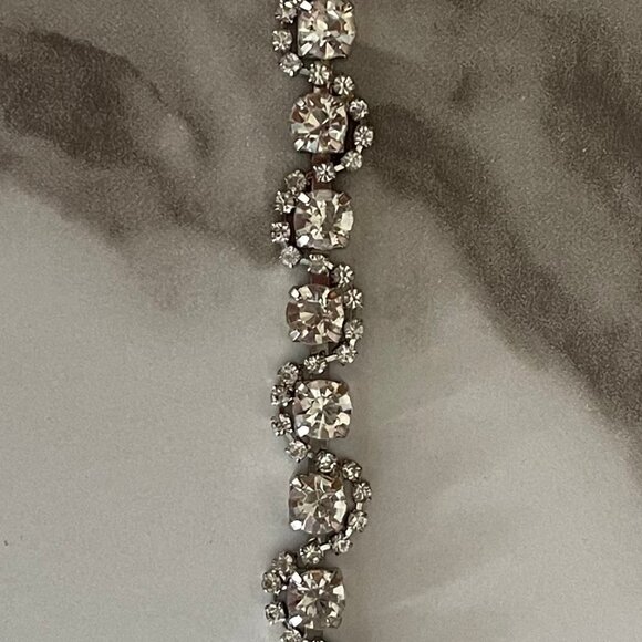 NWOT Silver Rhinestone Hair Vine Wedding Hair Band Combs main image 2